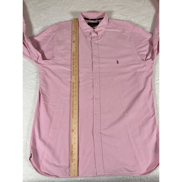 Polo Ralph Lauren Classic Fit Pink 100% Cotton Oxford Cloth Button Down Mens XLT - Picture 10 of 10